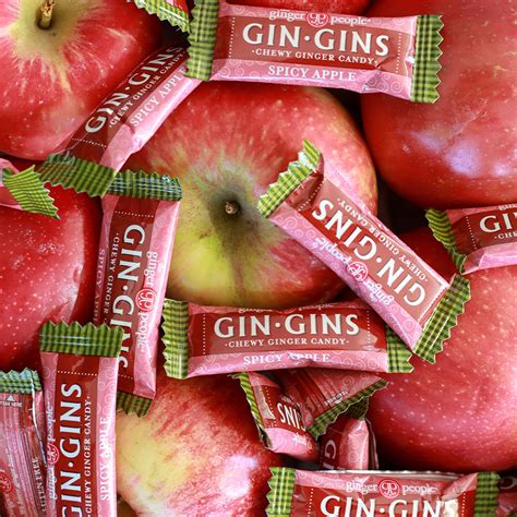 Gin Gins® Spicy Apple Ginger Chews The Ginger People Au