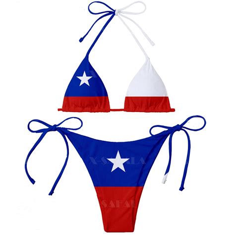 America Country Argentina Chile Columbia Cuba Flag 3d Print Women Micro Bikini Set Summer