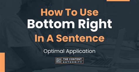 How To Use Bottom Right In A Sentence Optimal Application