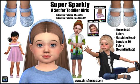 Sims 4 Nexus — Super Sparkly A Set For Toddler Girls Go To Sims