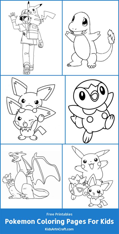 Pokemon Coloring Pages For Kids – Free Printables - Kids Art & Craft