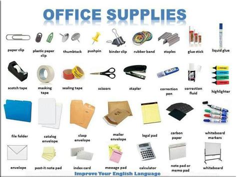 30 Best Office And Stationery Images On Pinterest English Vocabulary