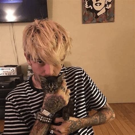 Lil Peep With A Kitten