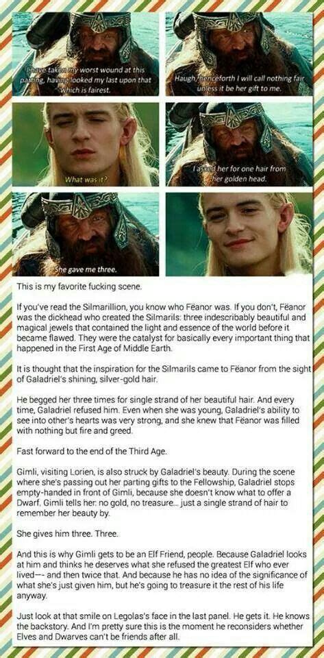 Galadriels Hair And Gimli Back Story Of Féanor From The Silmarillion