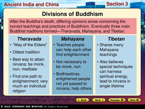 Ppt Preview Main Idea Reading Focus The Life Of The Buddha The