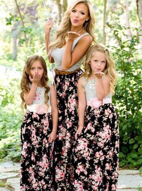 Mommy And Me Matching Outfits Floral Maxi Dress Mia Belle Girls