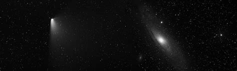 Comet Panstarrs Meets The Andromeda Galaxy More Amazing Images