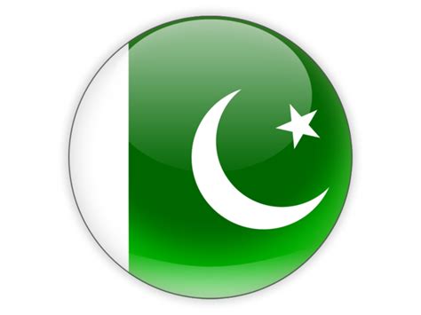 Round Icon Illustration Of Flag Of Pakistan