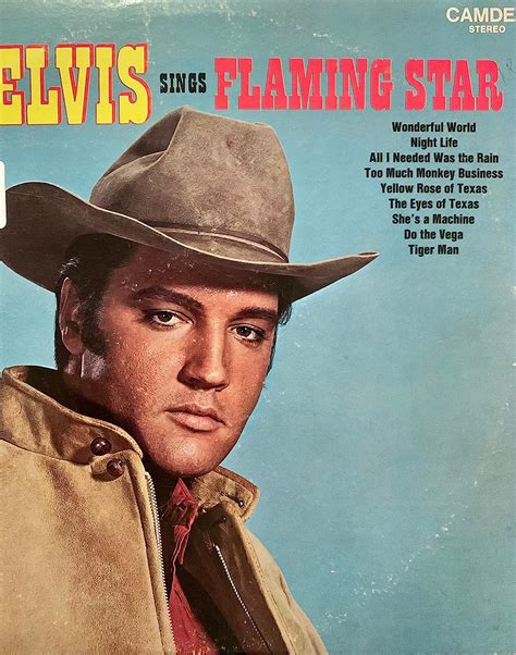 Jp Elvis Sings Flaming Star Elvis Presley Lp ミュージック