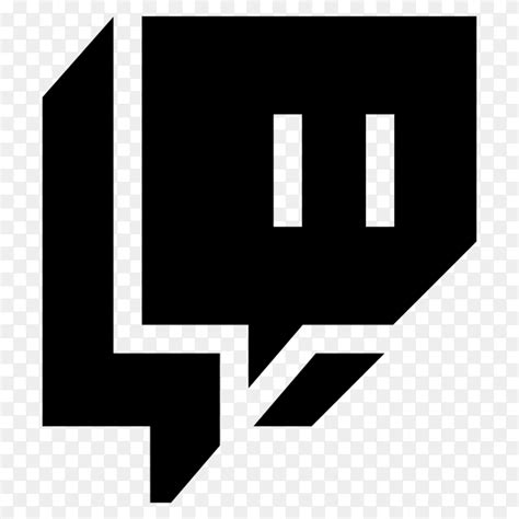 Black Twitch icon on transparent background PNG - Similar PNG