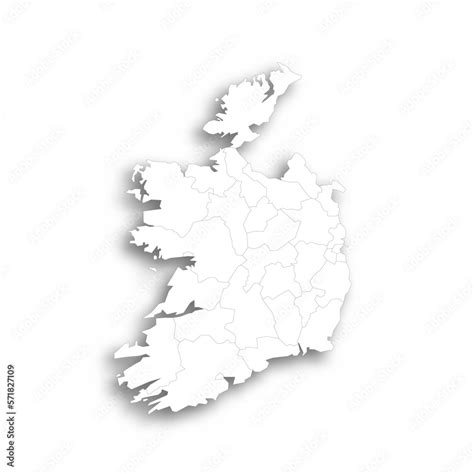 Ireland Political Map Of Administrative Divisions Counties And Cities