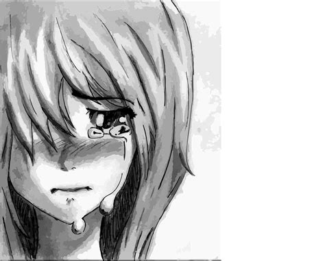 Crying Anime Girl Drawing At Paintingvalley Posted By Sarah Anderson