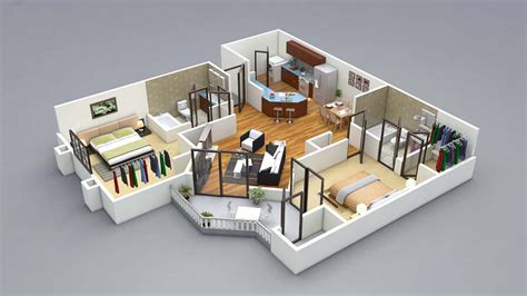 Many years ago house plans would come to you as a set of blueprints, pages with white lines and lettering on a dark blue background. 13 awesome 3d house plan ideas that give a stylish new ...