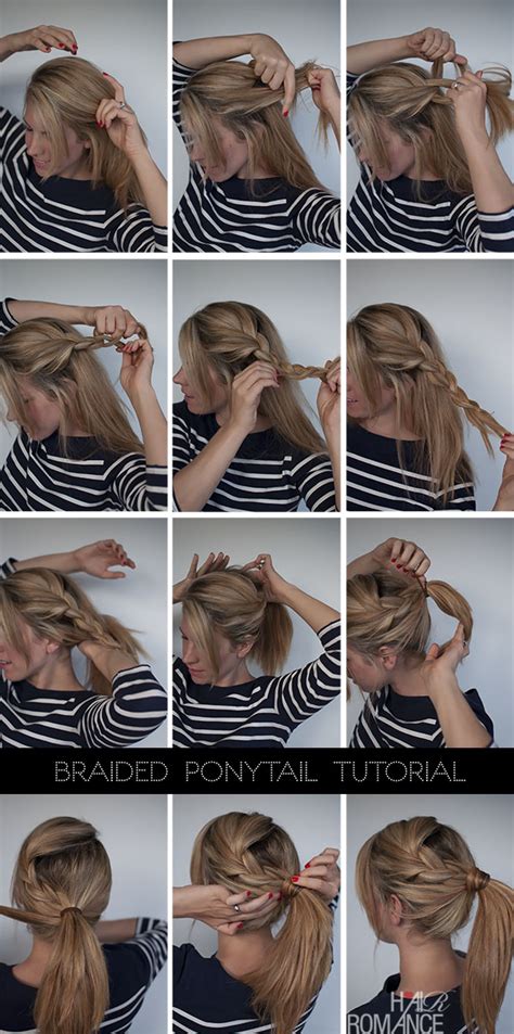 We break down exactly how to braid your hair, including the french braid, dutch braid, waterfall braid, fishtail braid alright, so you've come to us to learn how to braid, eh? Easy braided ponytail hairstyle how-to - Hair Romance