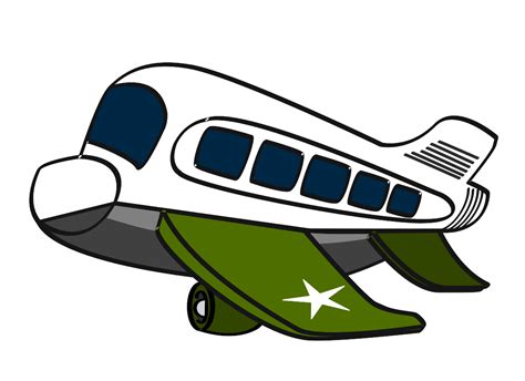 Green Jumbo Jet Clip Art At Vector Clip Art Online Royalty
