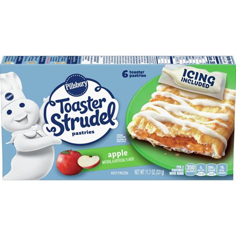 Pillsbury Toaster Strudel Apple 6ct 115oz Box Garden Grocer