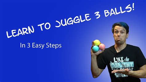 It will be easier to juggle when you're first starting out if all the balls are the same size and weight. Learn to juggle 3 balls! (With common mistakes and how to fix them) - YouTube