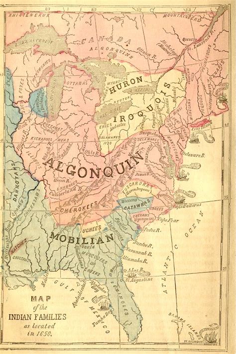 Map Of Georgia Tribes In The Past Co Op Georgia Unit Study Indian