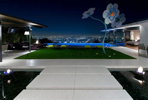 Hollywood Hills Luxury Home Terrace Infinity Pool And View Hollywood