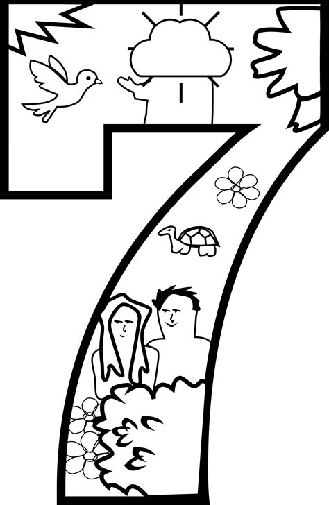 Or sometimes you just need to fill in those last five … god the creator coloring page god the creator puzzle god the creator color by number days of creation coloring pages … Clipart - Creation Day 7 Coloring Page