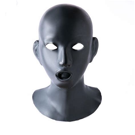 buy latex sex mask bondage hood adult fetish toys bdsm mask zipper at affordable prices — free