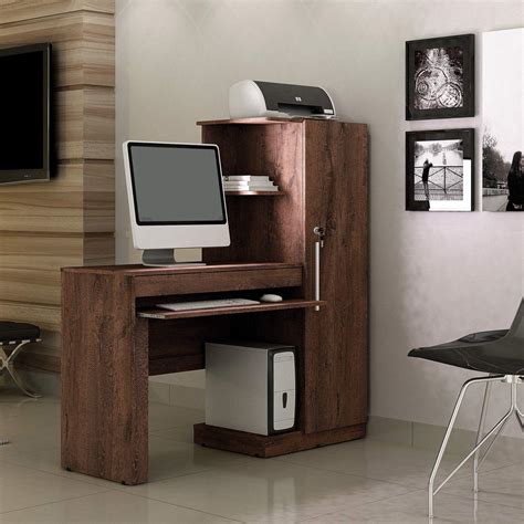 Mesa Para Computador Com Armário 1 Porta 1 Gaveta Office Valdemóveis