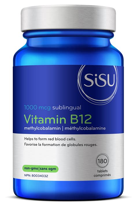 B12 Methylcobalamin Tablets Sisu Premium Supplements Canada