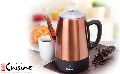Euro Cuisine Per08 Electric Percolator 8 Cup Stainless