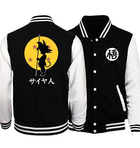 Collection black & white spring autumn dragon ball z bomber jackets. Bomber Jacket Dragon Ball Z | Best Anime Shop Online ️