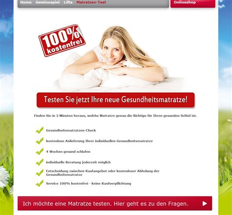 … stiftung warentest bewertete die matratze mit der gesamtnote 2,2 (test vom februar 2011). Sanitätshaus Augustin startet Matratzen-Tester ...