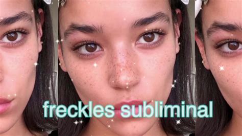 Get Natural Freckles Overnight Trendy Subliminals Youtube