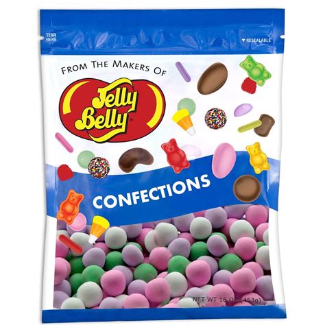 Jelly Belly Chocolate Dutch Mints 1 Pound 16 Ounces Pastel Mint