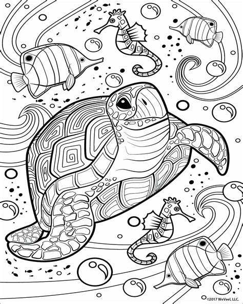 Free Printable Adult Coloring Pages Sea Animals Coloring Pages