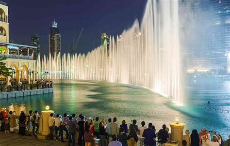 Dubai Mall Water Fountain Show Time
