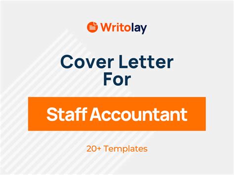 Staff Accountant Cover Letter 4 Templates Writolay