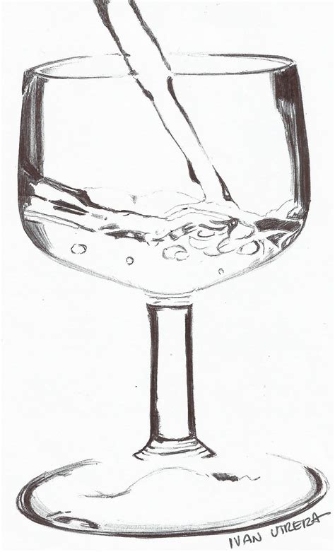 Dibujo Copa Con Agua Lapicero Tutorial De Dibujo Oleos