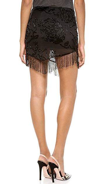 Haute Hippie Embellished Burnout Skirt Shopbop