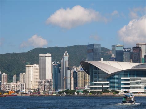 Victoria Harbour Of Hong Kong On A Splendid Day Victoria Harbour San