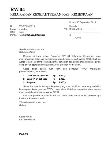 Surat diatas merupakan surat edaran resmi yang berisi undangan kepada seluruh bapak/ibu staff karyawan dinas. Surat Edaran dan Surat Pemberitahuan Warga | Surat ...