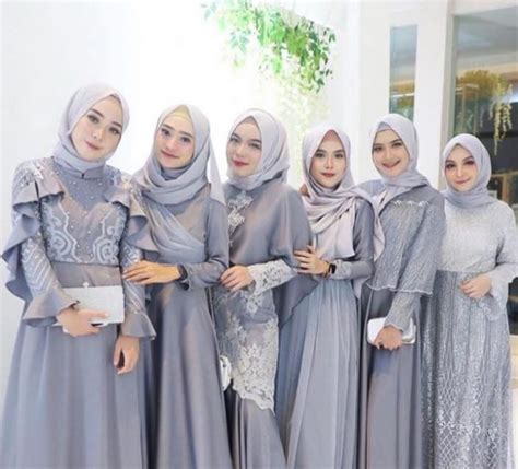 100 Inspirasi Gamis Brokat Kombinasi Satin Terbaru Kekinian