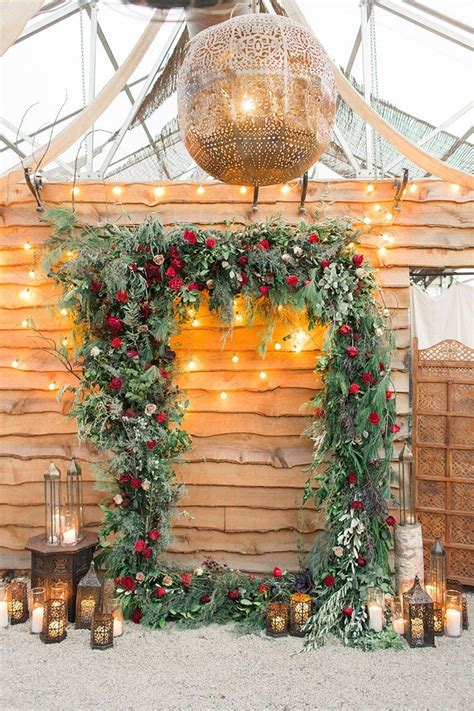 35 Awesome Festive Christmas Theme Winter Wedding Ideas