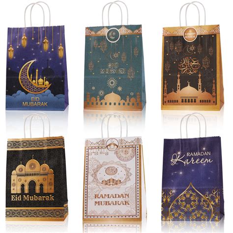 Ramadan Mubarak Set Of 12 T Bags And T Bag Toppers Ramadan Favors