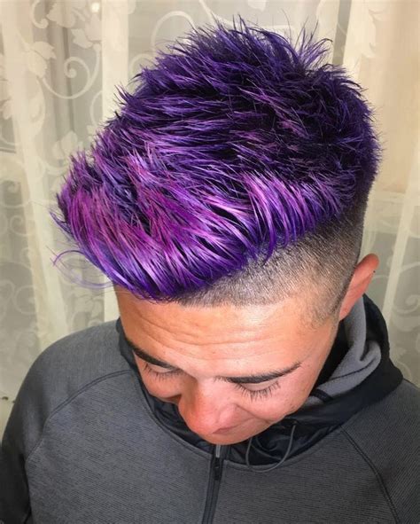 Color By Kristenmariellc Dramatic Hair Short Purple Hair Men Hair Color