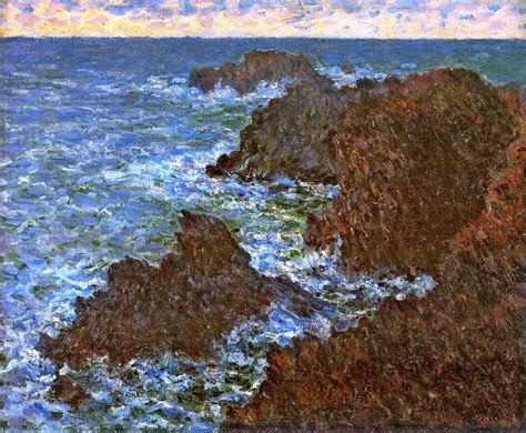 Claude Monet The Rocks Of Belle Ile Claude Monet Monet Paintings