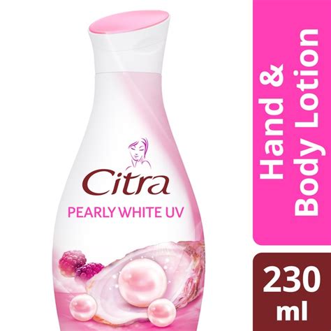 Jual Citra Lotion Pearly White Uv Hand And Body 230 Ml Shopee Indonesia