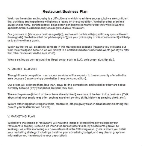 Collection of most popular forms in a given sphere. 5+ Free Restaurant Business Plan Templates - Excel PDF Formats