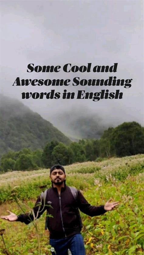 Some Cool And Awesome Sounding Words In English Beautiful Words In