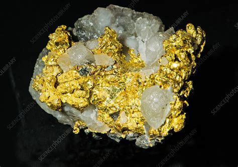 Gold In Rock Stock Image C0285363 Science Photo Library