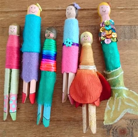 Peg Doll People And Mermaid Crafts Crafty Morning