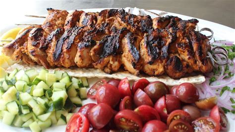 Turkish Chicken Kebabs Easy Grilled Chicken Kebab Recipe Youtube